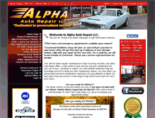 Tablet Screenshot of alphaautorepair.org